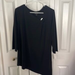 Black blouse by JM Collection. NWT